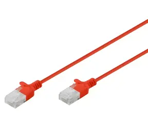 Digitus červená / Patch kabel / CAT 6 U/UTP / Slim / 2 m