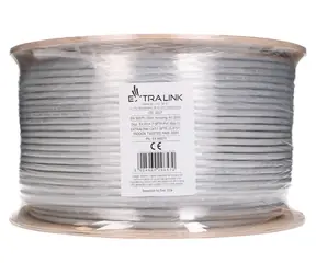 Extralink CAT7 S/FTP / Síťový kabel / 305 m / vnitřní / 10 Gb/s / měď 24 AWG / PoE