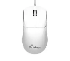 MediaRange MROS255 bílá / Optická myš / 1000 DPI / USB / 3 tlačítka / 1,5 m