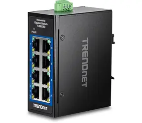 TRENDnet TI-GLC80 / Switch / 8-port / 10/100/1000 Mbps / DIN lišta / Unmanaged / IP30