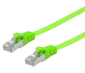 Equip Cat6A zelená / Patch kabel / 3 m / U/FTP / plochý / RJ-45