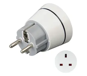 Hama Core bílá / Cestovní adaptér / UK zástrčka - EU zásuvka / 100-250 V
