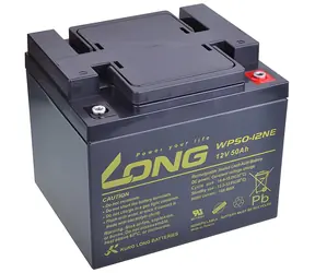 Long WP50-12NE / Olověný akumulátor / 12V / 50Ah / AGM DeepCycle / konektor M6