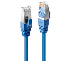 Lindy Cat6 S/FTP 1m modrá / Patch kabel / PIMF / RJ45-RJ45 / LSZH