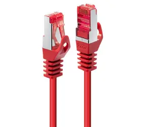 Lindy Cat6 S/FTP červená / Patch kabel / RJ-45 / AWG28 / 0,5 m