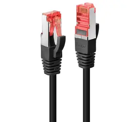 Lindy Cat6 S/FTP 7,5m černá / Patch kabel / RJ45-RJ45 / 250 MHz