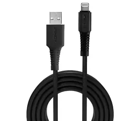 Lindy černá / Kabel / USB-A na Lightning / 1 m / MFi