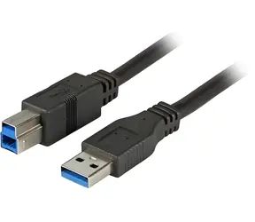 EFB USB3.0 černý / USB kabel / USB-A/USB-B / 3 m / 5 Gbit/s