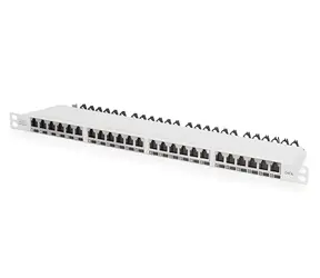 Digitus CAT6A High Density / Patch panel / stíněný / 19" / 24 portů / 0,5U