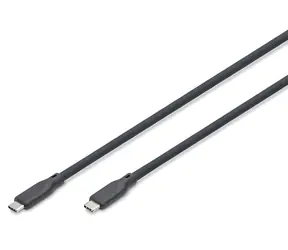 Digitus USB4 Gen2x2 C-C černá / USB kabel / silikonový / 1 m / 240 W PD / 20 Gbit/s