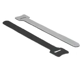 Delock černá / Stahovací páska se suchým zipem / 12 x 150 mm / 10 ks