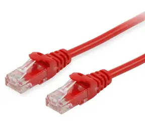 Equip Cat6 červená / Patch kabel / U/UTP / RJ45 / 0,25 m