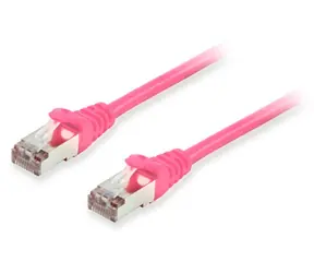 Equip růžová / Patch kabel / Cat6a / S/FTP / RJ-45 / 0,5 m