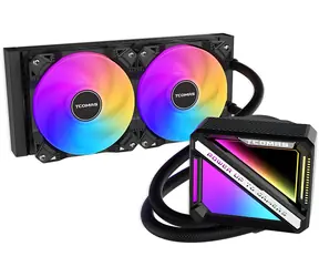 Tcomas LE200 240 BK / AIO vodní chladič CPU / 3x 120 mm / ARGB / Intel 1700, 1851 / AMD AM4, AM5