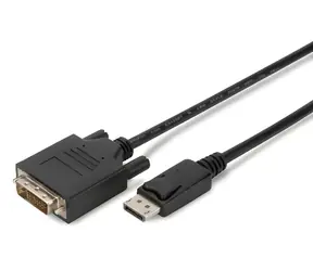 Digitus DisplayPort - DVI(24+1) 3 m černý / Video kabel / M/M / Full HD 60 Hz