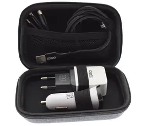 2GO All in One / Cestovní nabíjecí sada 3v1 / síťová a autonabíječka / kabel Micro-USB & USB-C & Lightning