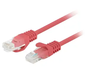 Lanberg UTP CAT5E 3m červená / Patch kabel / RJ45-RJ45 / 10-pack / Fluke Passed