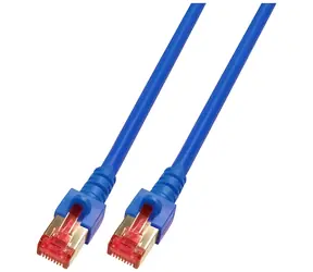 EFB CAT6 S/FTP 0,25m modrá / Patch kabel / LSZH / RJ45