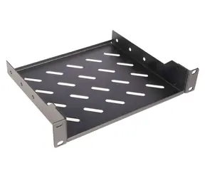 Equip 10” černá / Police pro rack / 1U / pevná / hloubka 200 mm
