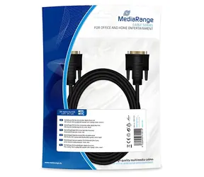 MediaRange MRCS129 / DVI kabel / DVI (24+1) - DVI (24+1) / Dual-Link / 2 m / černý