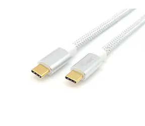 Equip bílá / Kabel USB-C na USB-C / USB 3.2 Gen 2 / 10 Gbit/s / PD 100 W / 0,5 m