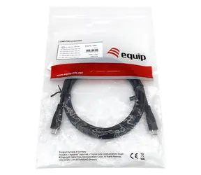 Equip černá / Kabel / USB-C - USB-C / 2 m / USB 2.0 / 3 A