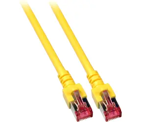 EFB Cat6 S/FTP 15m žlutá / Patch kabel / RJ45-RJ45 / LSZH
