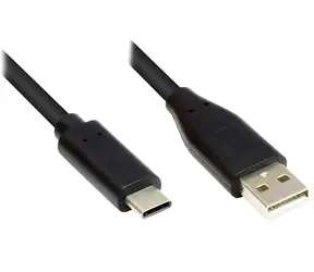 Good Connections USB-A - USB-C černá / USB kabel / USB 2.0 / 2 m / 480 Mbit/s