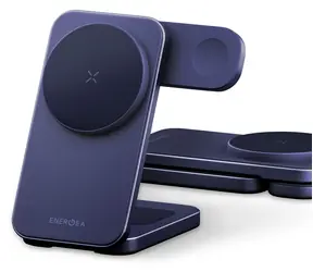 Energea MagTrio 2 Indigo Blue / Bezdrátová nabíječka / 3v1 / Qi2 / 32,5 W / pro iPhone, Apple Watch, AirPods