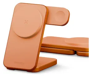 Energea MagTrio 2 oranžová / Bezdrátová nabíječka / 3v1 / Qi2 / skládací / 32,5 W