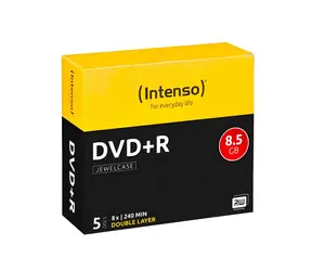 Intenso DVD+R DL 8,5GB / Optické médium / 5 ks / 8x / JewelCase