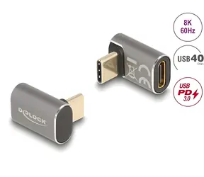 DeLock USB-C / Adaptér / 40 Gbps / PD 100 W / 8K 60 Hz
