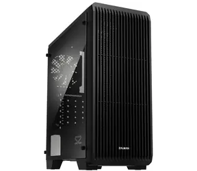 Zalman S2 černá / Skříň / ATX / 1x USB 3.2 Gen 2 / 2x USB 2.0 / bez zdroje / průhledná bočnice