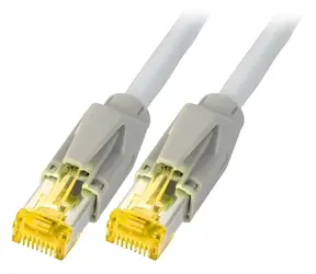 EFB S/FTP Cat.6A 7,5m šedá / Patch kabel / RJ45-RJ45 / LSZH