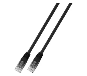 EFB Cat6 U/UTP CCA černá / Patch kabel / 10 m / PVC / AWG 24/7