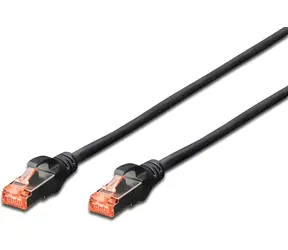 Digitus CAT 6 černá / Patch kabel Outdoor / S/FTP / AWG 27/7 / 1 m
