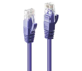 Lindy fialová / Patch kabel / Cat 6 U/UTP / RJ45-RJ45 / 5 m