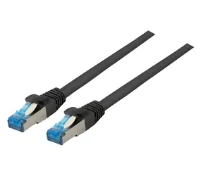EFB CAT6a S/FTP 1m černá / Patch kabel / RJ-45 / 10 Gbit/s