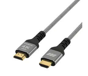 EFB HDMI High Speed šedý / Kabel / HDMI 2.0 / Ethernet / 4K60Hz / 1 m