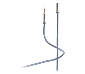 Shiverpeaks Flexline modrá / Prodlužovací audio kabel / Jack 3,5 mm / 1,5 m / kovový konektor