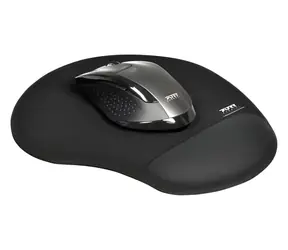 Port černá / Podložka pod myš / Ergonomická / Gelová opěrka zápěstí / Protiskluzová základna