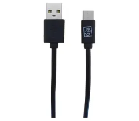 2GO černá / Datový kabel / USB-A na USB-C / 1 m / USB 3.2 Gen 1