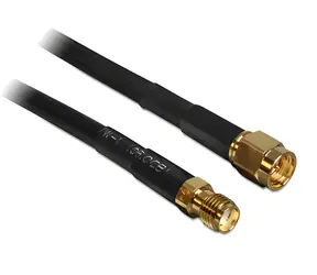 Delock SMA (M) - SMA (F) 5 m / Anténní kabel / CFD200 / low loss