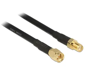 Delock SMA - SMA CFD200 7,5 m černá / Anténní kabel / 50 Ohm / low loss