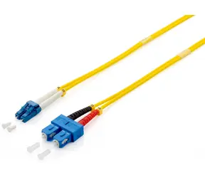 Equip LC-SC 2m žlutá / Optický patchkabel / Singlemode duplex OS2 / LSZH