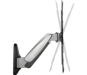 Schwaiger černá / Nástěnný držák pro TV / 23" - 55" / VESA 400x400 / max 30 kg / naklápěcí, otočný