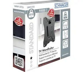 Schwaiger LWHF2725 černá / Nástěnný držák pro TV / 13" - 29" / VESA / max 25 kg