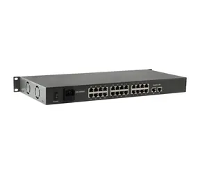 LevelOne FGP-2601 / Switch / unmanaged / 24x FE PoE / 2x GE uplink / 150W PoE / 19" kov