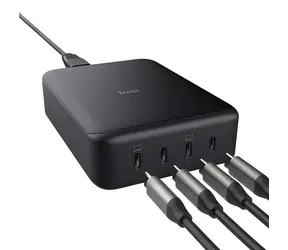 Trust Maxo 240W 4-Port černá / Nabíječka / 240W / 4x USB-C / GaN