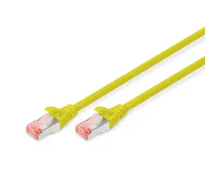 Digitus Cat6 S/FTP žlutý / Patch kabel / RJ45-RJ45 / 0,5 m / AWG 27 / LSZH
